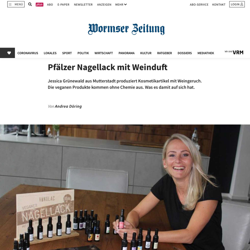 VINOLAC in der Wormser Zeitung
