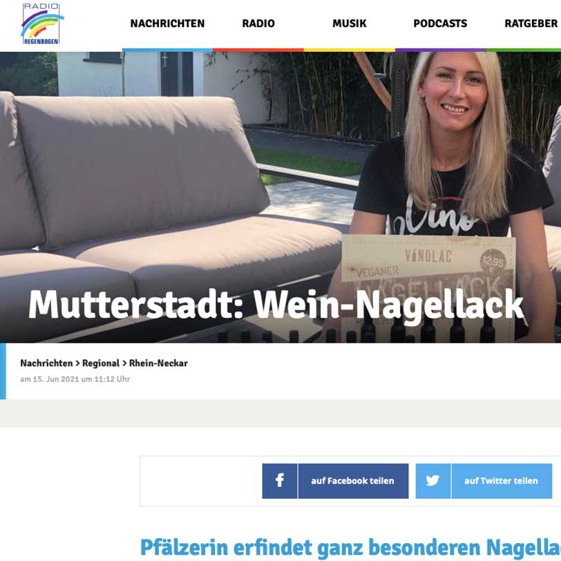 VINOLAC bei Radio Regenbogen